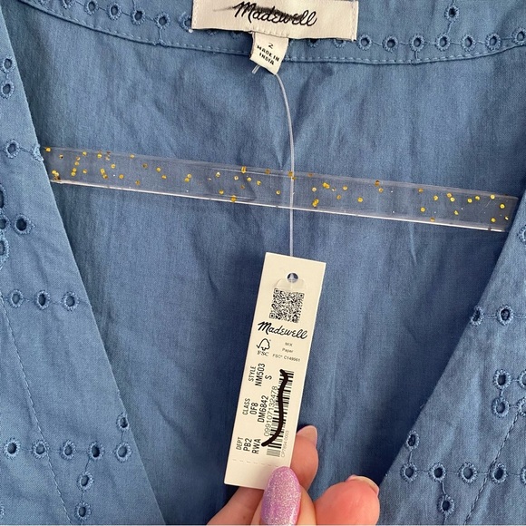 Madewell Blue Midi Dress - Picture 7 of 10